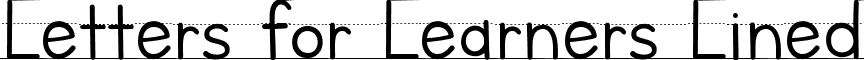 Letters for Learners Lined font - Letters_for_Learners_Lined.ttf