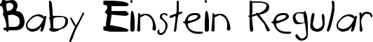Baby Einstein Regular font - BabyEinstein13.ttf