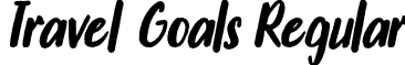 Travel Goals Regular font - TravelGoals.otf