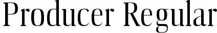 Producer Regular font - Producer_Regular.ttf