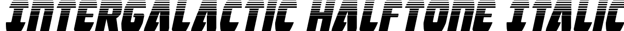 Intergalactic Halftone Italic font - intergalactichalfital.ttf