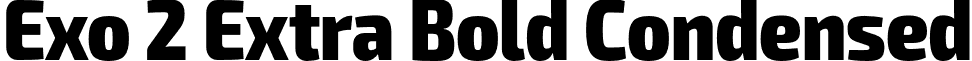 Exo 2 Extra Bold Condensed font - Exo2-ExtraBoldCondensed.otf