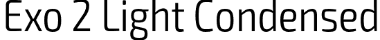 Exo 2 Light Condensed font - Exo2-LightCondensed.otf