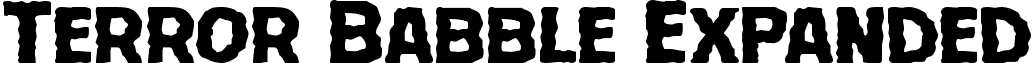 Terror Babble Expanded font - terrorbabbleexpand.ttf