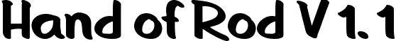 Hand of Rod V 1. 1 font - Hand_of_Rod_V_1.1.otf