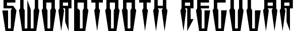 Swordtooth Regular font - swordtooth.ttf