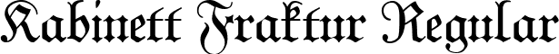 Kabinett Fraktur Regular font - KabinettFraktur.ttf