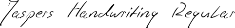 Jaspers Handwriting Regular font - JaspersHandwriting-Regular.ttf