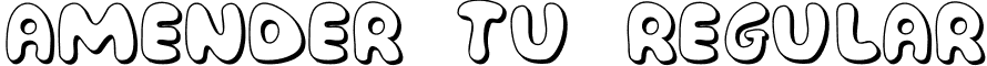 Amender Tu Regular font - Amender_Tu.ttf