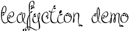 Leafyction Demo font - Leafyction Demo.otf