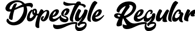 Dopestyle Regular font - Dopestyle.ttf