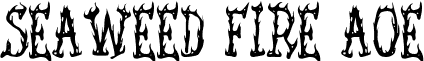 Seaweed Fire AOE font - design.horror.SEAWFA__.ttf