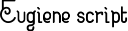 Eugiene script font - Eugiene.ttf