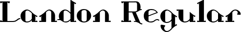 Landon Regular font - Landon.ttf