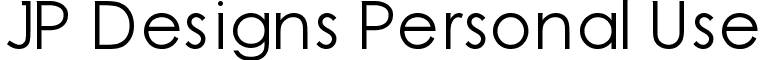 JP Designs Personal Use font - JP Designs Personal Use.ttf