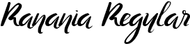 Ranania Regular font - Ranania.otf