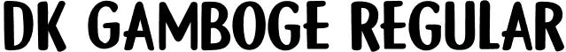 DK Gamboge Regular font - DK Gamboge.otf