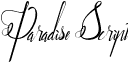 Paradise Script font - Paradise.otf