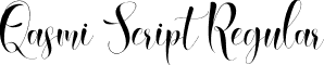 Qasmi Script Regular font - Qasmi_Script.ttf