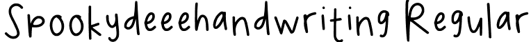 Spookydeeehandwriting Regular font - Spookydeee_handwriting-Regular.otf