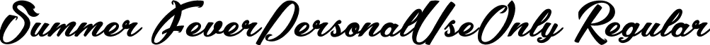 Summer FeverPersonalUseOnly Regular font - Summer_Fever_PersonalUseOnly.ttf