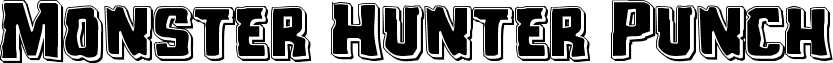 Monster Hunter Punch font - monsterhunterpunch.ttf