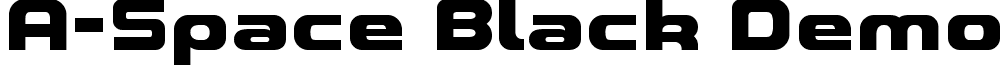 A-Space Black Demo font - A-Space_Black_Demo.otf