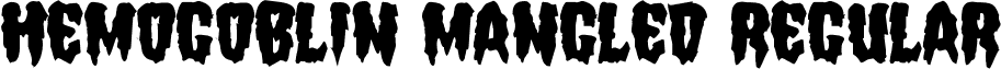 Hemogoblin Mangled Regular font - hemogoblinmangle.ttf