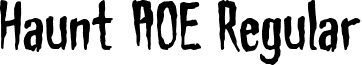 Haunt AOE Regular font - design.horror.HAUNTAOE.ttf