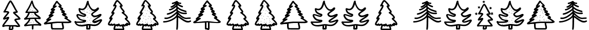 ChristmasTrees Medium font - ChristmasTrees.ttf