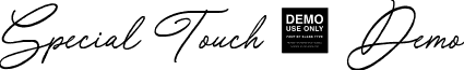 Special Touch - Demo font - Special_Touch_-_Demo.ttf