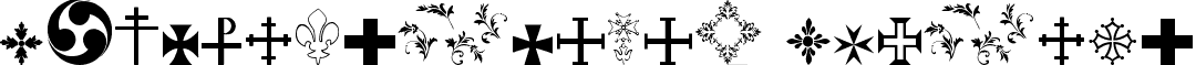 SymbolCrucifix Regular font - CrucifixSymbols.ttf