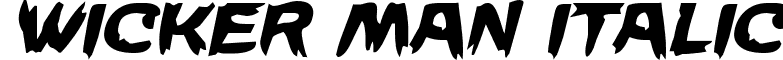 Wicker Man Italic font - wickermanital.ttf