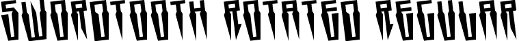 Swordtooth Rotated Regular font - swordtoothrotate.ttf