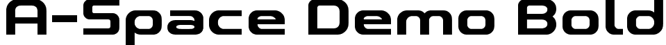 A-Space Demo Bold font - A-Space_Bold_Demo.otf