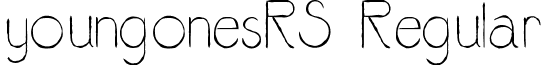 youngonesRS Regular font - youngones_RS-Regular.ttf