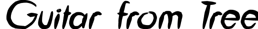 Guitar from Tree font - Guitar from Tree-Bold-Italic.ttf