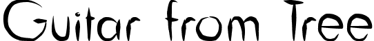 Guitar from Tree font - Guitar from Tree.ttf