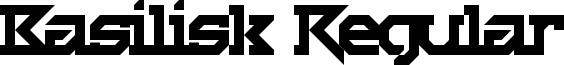 Basilisk Regular font - Basilisk.ttf