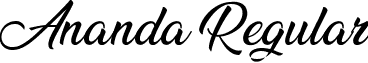 Ananda Regular font - Ananda_Personal_Use.ttf