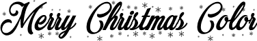 Merry Christmas Color font - MerryChrisColor_PERSONAL_USE.ttf