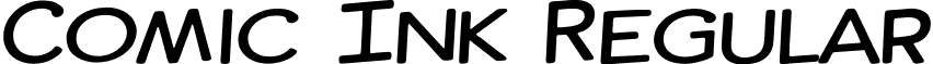 Comic Ink Regular font - Comic-ink.ttf