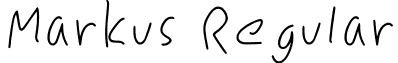 Markus Regular font - Markus-Regular.ttf