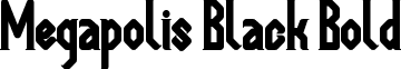 Megapolis Black Bold font - Megapolis black.otf