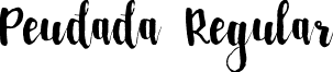 Peudada Regular font - Peudada.otf