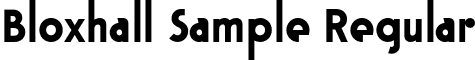 Bloxhall Sample Regular font - BloxhallSample.otf