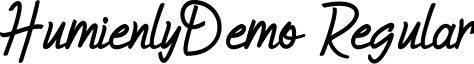 HumienlyDemo Regular font - Humienly_Demo.ttf