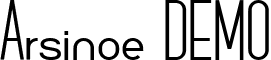 Arsinoe DEMO font - Arsinoe-DEMO.ttf