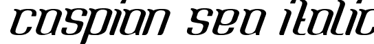 Caspian Sea Italic font - CaspianSea-Medium.otf