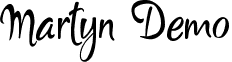 Martyn Demo font - Martyn_Demo.ttf